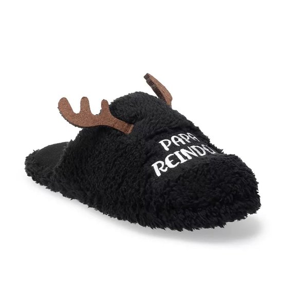 Men's Jammies For Your Families® Papa Reindeer Slippers Size 8/9 NWT Sealed - Picture 1 of 1